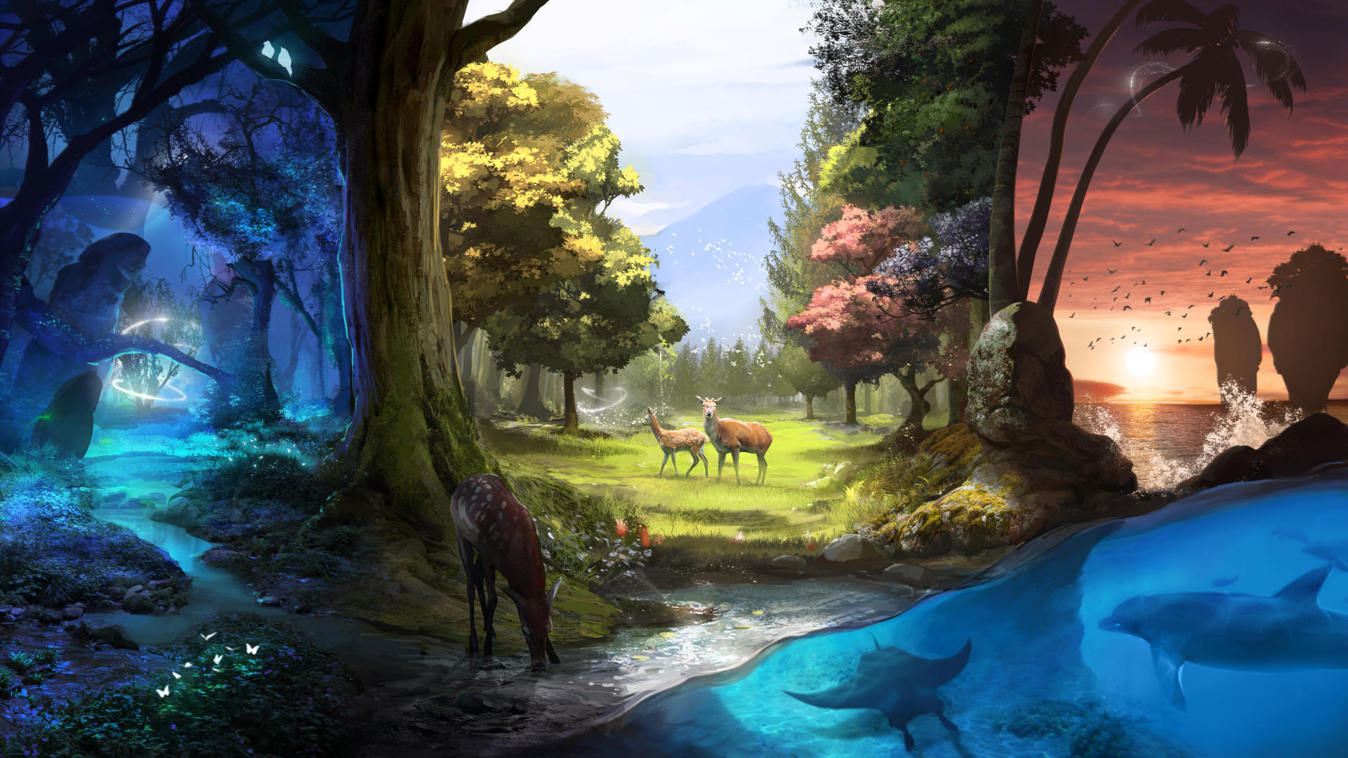 Nature Treks VR — experiência de relaxamento em realidade virtual no VR Parque, parque de realidade virtual em Florianópolis